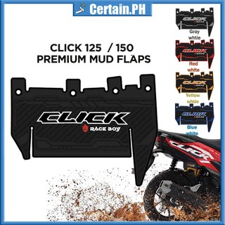 CLICK 125/150 V2 RUBBER MUD FLAPS COVER 3501 / CLICK  "RACE BOY"  MUD GUARD