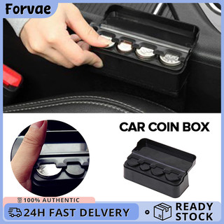 Car Self-Adhesive Coin Storage Box High Quality Plastic Stain Proof Portable Coin Storage Box