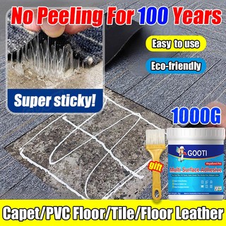 Acrylic Muliti-purpose Flooring Adhesive Glue With Brush For Vinyl Tiles Carpet PVC Floor Leather