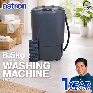 Astron ST8585 Single Tub Washing Machine - 8.5 kg | Heavy Duty | Rust Proof | Durable