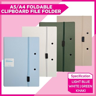 Stationery A4-A5 Multifunction foldable clipboard file folder with Strap Design