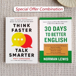 30 Days to Better English & Think Faster, Talk Smarter,Special Offer Combination