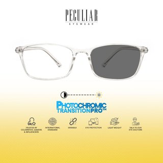 Peculiar Sean Rectangle Acetate Anti Rad Photochromic and Anti Radiation Eyeglasses for Woman Men
