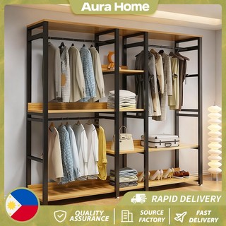 open combination metal standing hanger hangingthickening wardrobe multi-functional storage coat rack