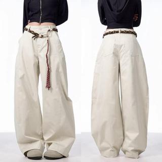 Kinwoo Barrel Pants Cargo Trouser Baggy Wideleg Pants