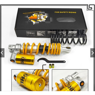 Shock Rear Shock Gas 300mm Shock Mio/Beat/Click Aadjustable with Bolts (1pcs）