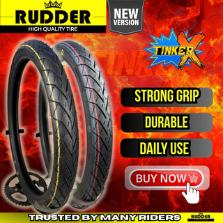 Rudder Tire Tube Type New Version 17 Inch Rim | Universal Motorcycle Tire Fit for Underbone and more