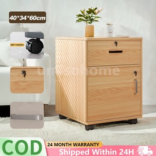 Office File Cabinet Drawer with Lock and Key Wooden Storage Cabinet Organizer