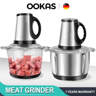 OOKAS 3L-6L Food Processor Electric Heavy Duty Fully Auto Meat Grinder Multi Function Blender