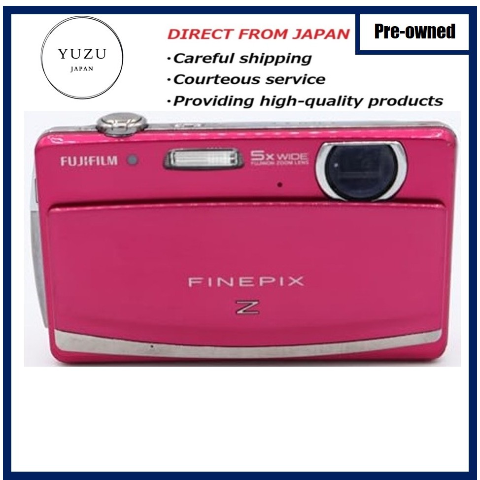 Pre-owned Product FUJIFILM FinePix Z90 (Pink): Stylish Ultra-Slim Digital Camera w/ Sliding Lens Bar