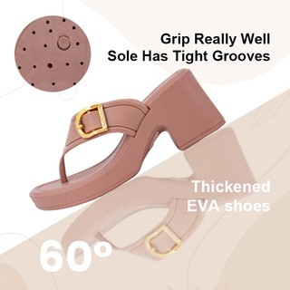 Vista Praia Korea Fashion 7cm Elegant Sandals With Buckels Wedge Heels for Women 2270 +1 Size Bigger