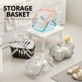 LOCAUPIN Multipurpose Hollow Design Basket for Laundry Pantry Kitchen Bathroom Storage with Handle