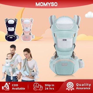 MOMYSO Baby Carrier 3-in-1 Multi-functional Hip Seat Carrier Infant Comfortable Breathable Storage