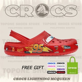 Crocs Lightning McQueen Unisex Classic Clog Sndals Fashions Slippers With Free Jibbitz And Ecobag