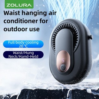 ZOLURA Mini Fan Hanging Neck Fan Outdoor Sports Creative Small potable Fan Usb Table Fans Neckband w