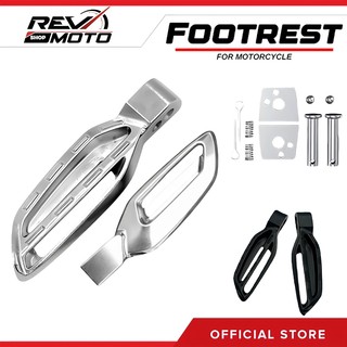 2PCS Universal Aluminum Alloy Footrest Full CNC Motorcycle Pedals  For Honda Yamaha All Scooters