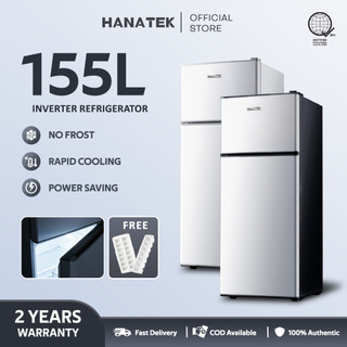 HANATEK Mini Refrigerator With Freezer 145L For Room Frost Fridge Save Electricity Inverter