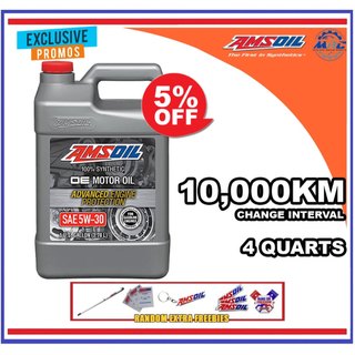 AMSOIL OE Motor Oil 5W-30 Fully Synthetic GAS ENGINE oil Gallon 4 Quarts and quart