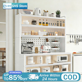 Kitchen Storage Cabinet Dustproof Organizer Rack Multifunctional Stainless Electrical Equipment Rack