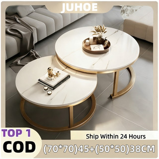 Modern Tea table Round Combination Wood Coffee Table Living Room Home Table Nordic style(COD)
