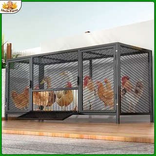 Heavy Duty Chicken Coop for Home Saves Time Durable Large Cage with Automatic Egg Collection