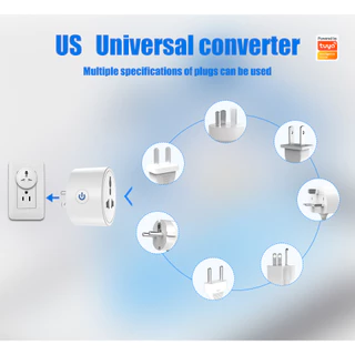 TUYA 16A/20A ปลั๊กอัจฉริยะ WiFi กําลังสูงซ็อกเก็ตสากลทํางานร่วมกับ Alexa Google Home Smart Life