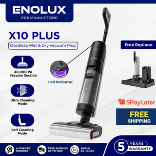 Enolux X10 Plus Wet & Dry Vacuum Cleaner – Auto Cleaning with LED Panel – Powerful Mop & Vacuum