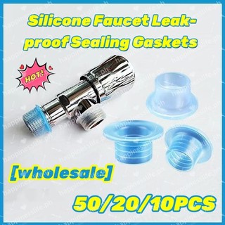 50/20PCS Silicone Faucet Leak-proof Sealing Gaskets Connector Pipe Buckle Triangle Valve Rubber Pipe