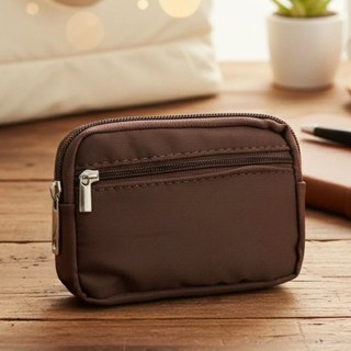 Waterproof Mini Wallet with Coin Compartment & Card Holder for Men Women - New Design Grey Purse