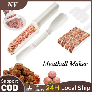 4Rows Non-Stick Meatball Maker Set Fried Fish Beaf Meat Making Balls Mold Kitchen Gadgets Cooking