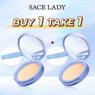 Oil Control Matte Face Powder Long Lasting Flawless Setting Powder Face Makeup With Mirror
