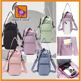 MARYA.SHOP 1500ML Outdoor Portable Crossbody Water Bottle Bag With Handle Bottle Protector Bag