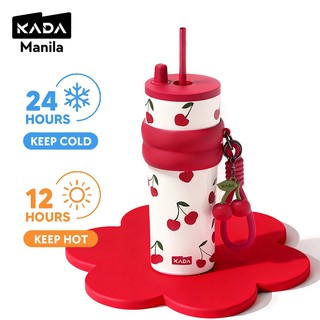 KADA Tumbler (25oz) 316 Stainless Steel with Straw Water Bottle Vacuum Flask Hot and Cold Tumbler