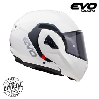 EVO Tourer Plain Modular Dual Visor Helmet Motorcycle with Free Clear Lens