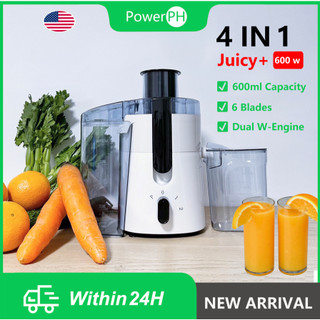 POWERPH Juicer Fruit Vegetable Juice Mixer Juicer Blender Electric Household Juicer With  Caliber