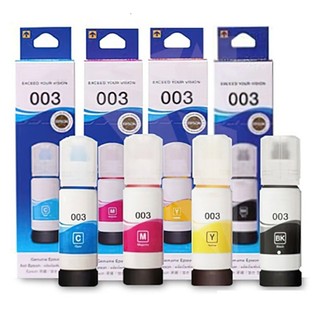 Genuine Ink 003 100% Original Ink Set for EcoTank Printers Tunay L1110 L3100 L3101 L3110 L3150 L5190