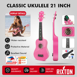 Rixton Ukulele Guitar 21 Inch Portable Musical Wooden Instrument Guitar Strings Instruments