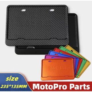 MotoPro Parts Aluminium Alloy Plate Cover For Motorcycle New LTO Plate Size Durable & Strong