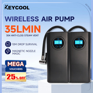 Keycool Portable Tire Lnflator Car Tire Inflator Pump Air Compressor Car Bicycle Wireless/Wired