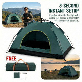2/4/6 Pax Tent For Camping Tent Outdoor Waterproof Automatic Tent Foldable Waterproof Camping Tent