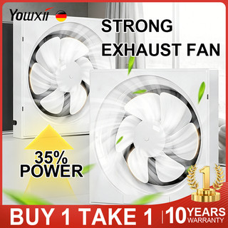 Yowxii Strong Exhaust Fan Ceiling Standard Wall Household For Kitchen,Room Hoods Energy Saving