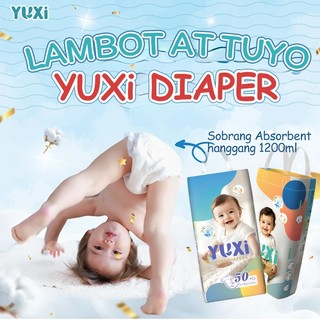 [50pcs]YUXi Diaper for Baby Unisex Ultra thin and dry Breathable diapers NB-XXXL Pull-up Pants