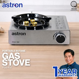 Astron PGS102 2 in 1 Portable Gas Stove - Butane & LPG Compatible | Built-in Fuel Lock | Lightweight