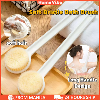 Long Handle Bath Brush Soft Bristle Exfoliating Back Massage Showers Brushes Home SPA Essentials