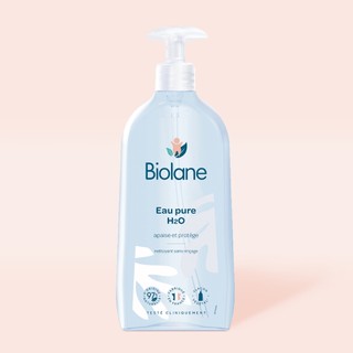 Biolane Pure H2O Cleanser 350ml/750ml – 97% Natural, Rinse-Free Micellar Water for Baby’s Skin