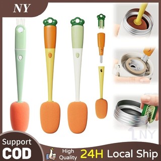 3 in 1 Gap Cleaning Cup Brush Long Handle Detachable Scrubber Cup Cleaning Brush Baby Bottle Cleaner