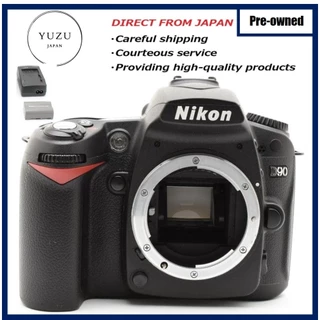 Pre-owned Product Nikon D90 Body: The First DSLR with HD Video (D-Movie)! Capture 12.3MP CMOS Stills and 720p Movies. Features EXPEED Processing, 11-Point AF, and ISO up to 6400. The Ideal Bridge to Advanced Photography and Filmmaking. From Japan