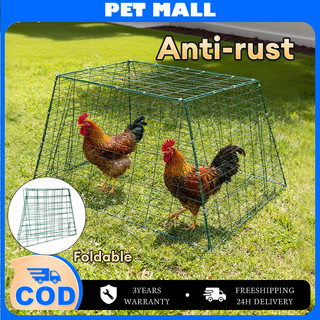 Foldable Chicken Coop Chicken Cage Galvanized Portable Outdoor Waterproof Kandang Ayam