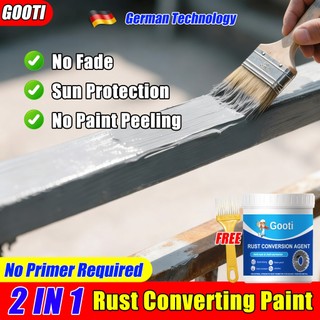 2 in 1 Anti Rust Paint for Metal Rust Remover Primer Paint Coating Rust Converter ﻿1000G With Brush