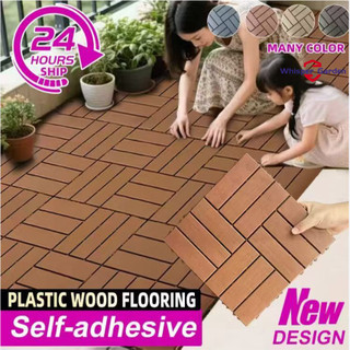 (PVC) Floor Decking tiles Indoor Outdoor DIY Interlocking Tiles for Porch Poolside Balcony Backyard